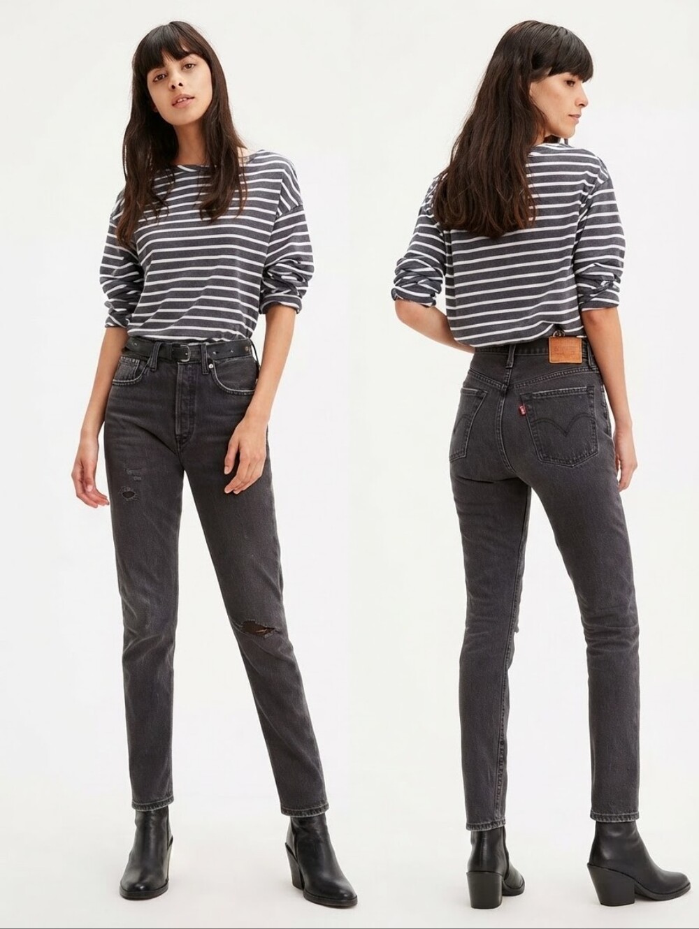 Levi's Premium 29 501 High Rise Button Fly Jean Indie Sleeze Modern Contemporary